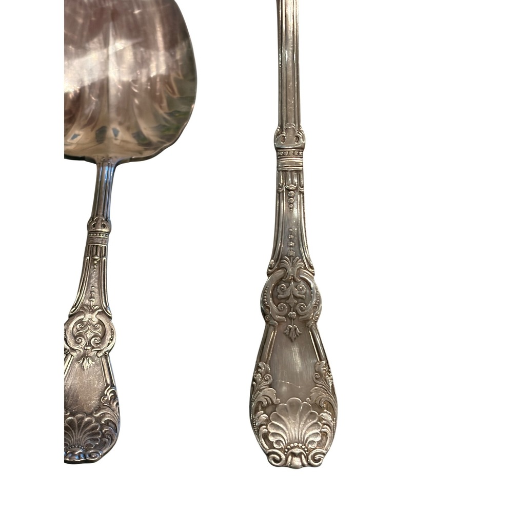 Wm. Rogers Silverplate Serving Set PRISCILLA Lady Ann Shell Pie Server Berry Spn - Picture 4 of 9